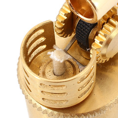 2019新款黃銅煤油防風打火機 復古小巧創意583中胖墩打火機廠家