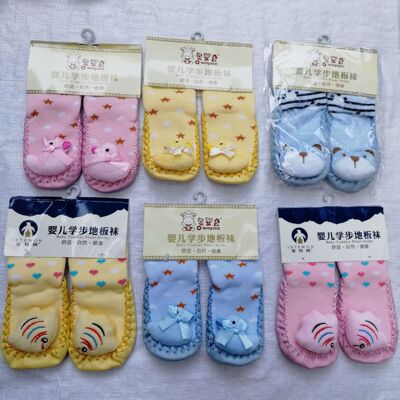 baby Shoes and socks non-slip soft sole baby Toddler socks Autumn and winter thickening children Floor socks 1-3 Year-old indoor shoes