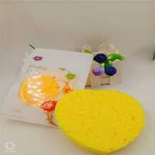 黄色木桨棉现货自封袋包装洗脸清洁扑厨房洗碗清洁沐浴产品