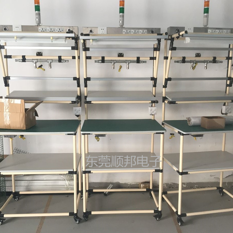 供应防静电复合管工作台 高密度防静电复合板台面工作台