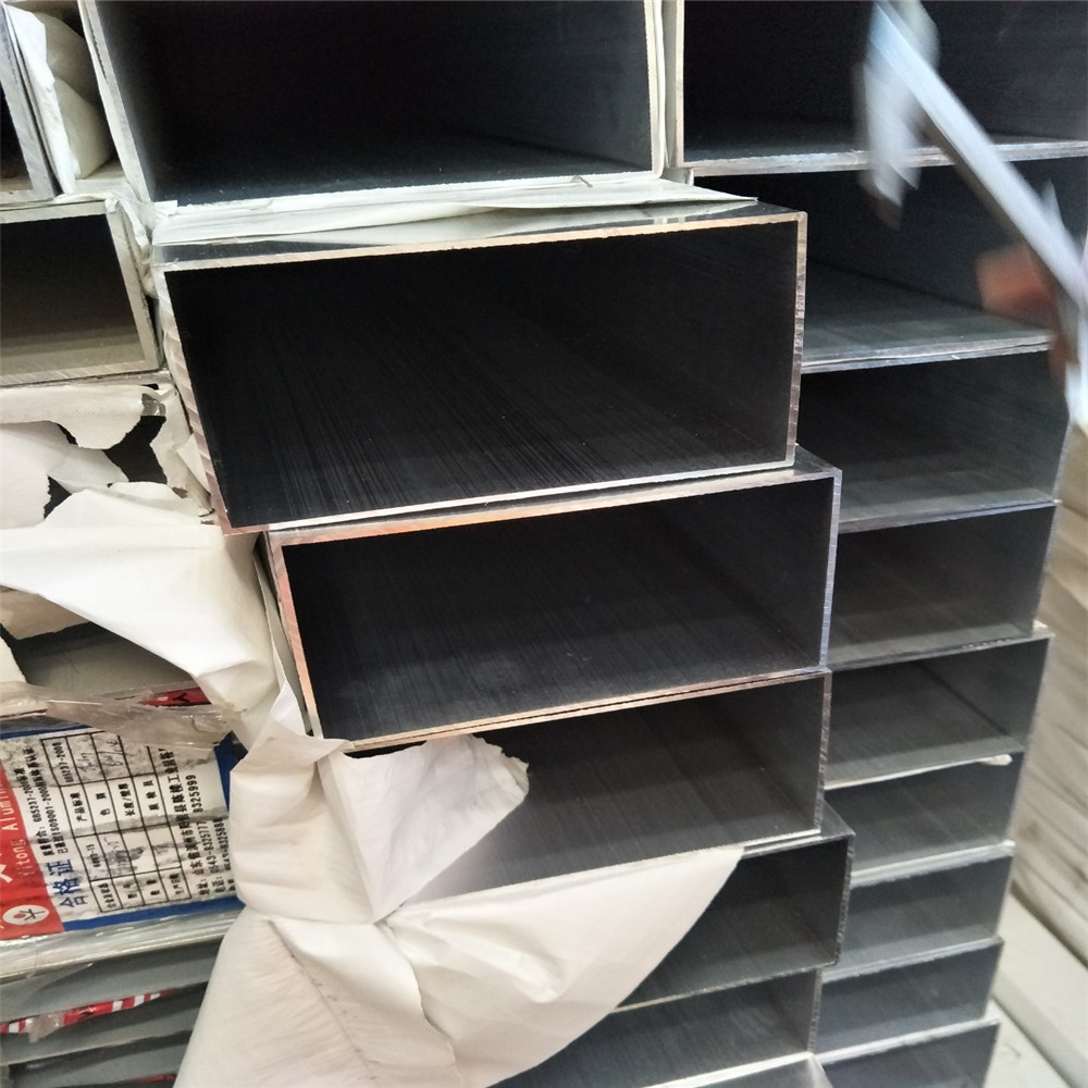 供应上海方形管80*80*5/8现货40*25*3空心方形铝扁通
