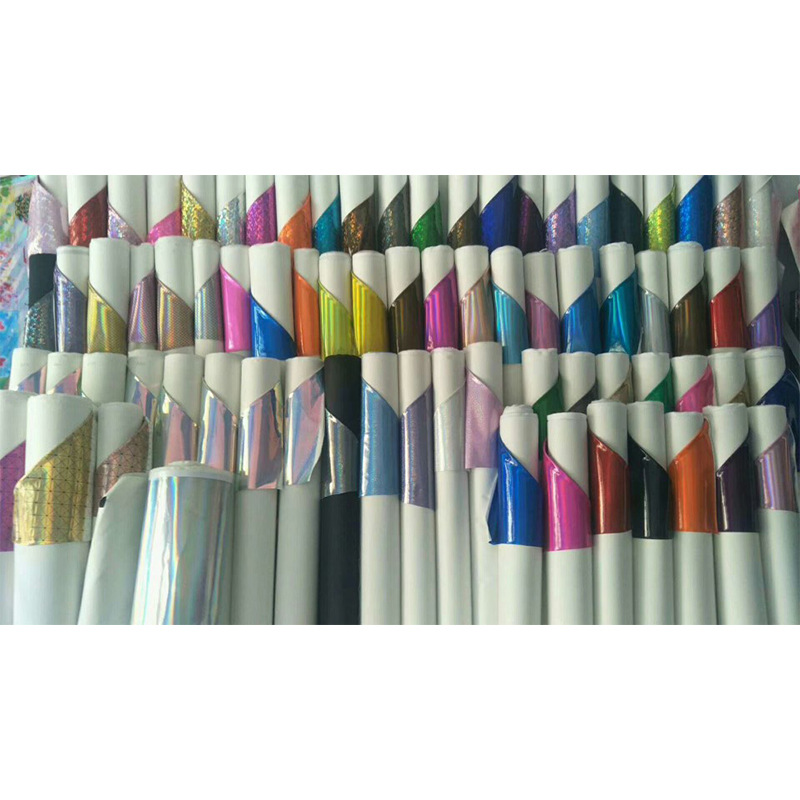 厂家直销现货批发 pu 镭射幻彩箱包化妆包皮具装饰包裹面料