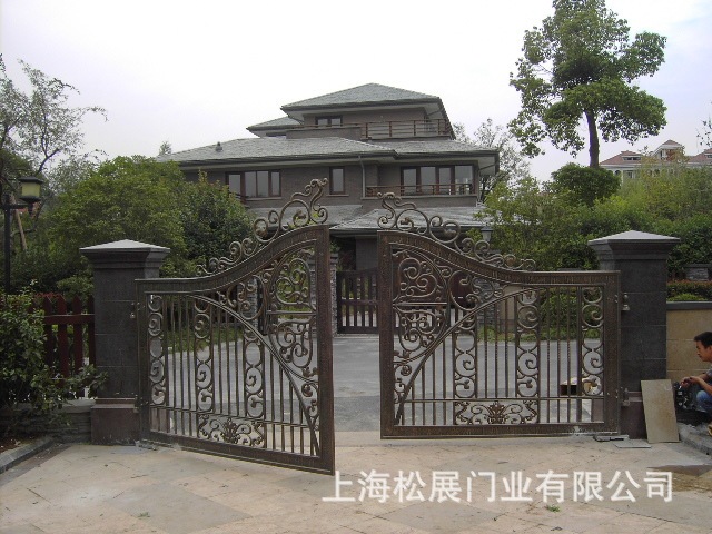Cast Aluminum Courtyard Door | Solid Cast Aluminum Courtyard Door | Villa Courtyard Door
