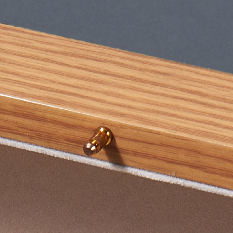 Sea cucumber and bird's nest wooden box for cosmetics, flip cover, European and American retro jewelry wooden box packaging box, flip cover processing and customization detail image 4