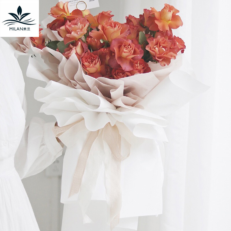 Papel liso coreano de color sólido papel de miel papel floral papel de embalaje de flores papel de regalo floral papel de regalo de ramo coreano