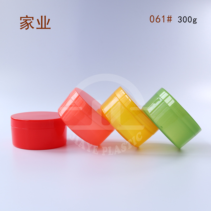 现货300ml芦荟胶广口面膜盒罐 PP水晶泥起泡胶塑料瓶包材 厂家