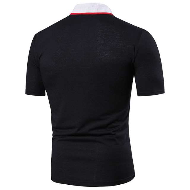 Short Sleeve T-shirt Pure Color Double Stripes Colour Matching 