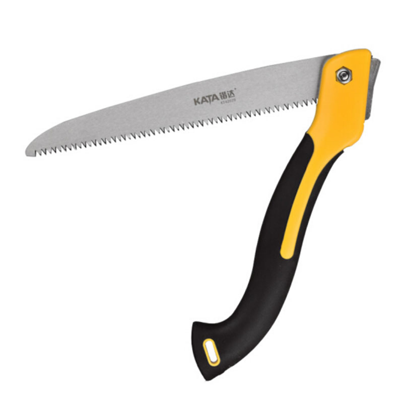 锴达 KATA 折叠锯10英寸家用手锯木工锯子园林锯三刃磨齿KT42029