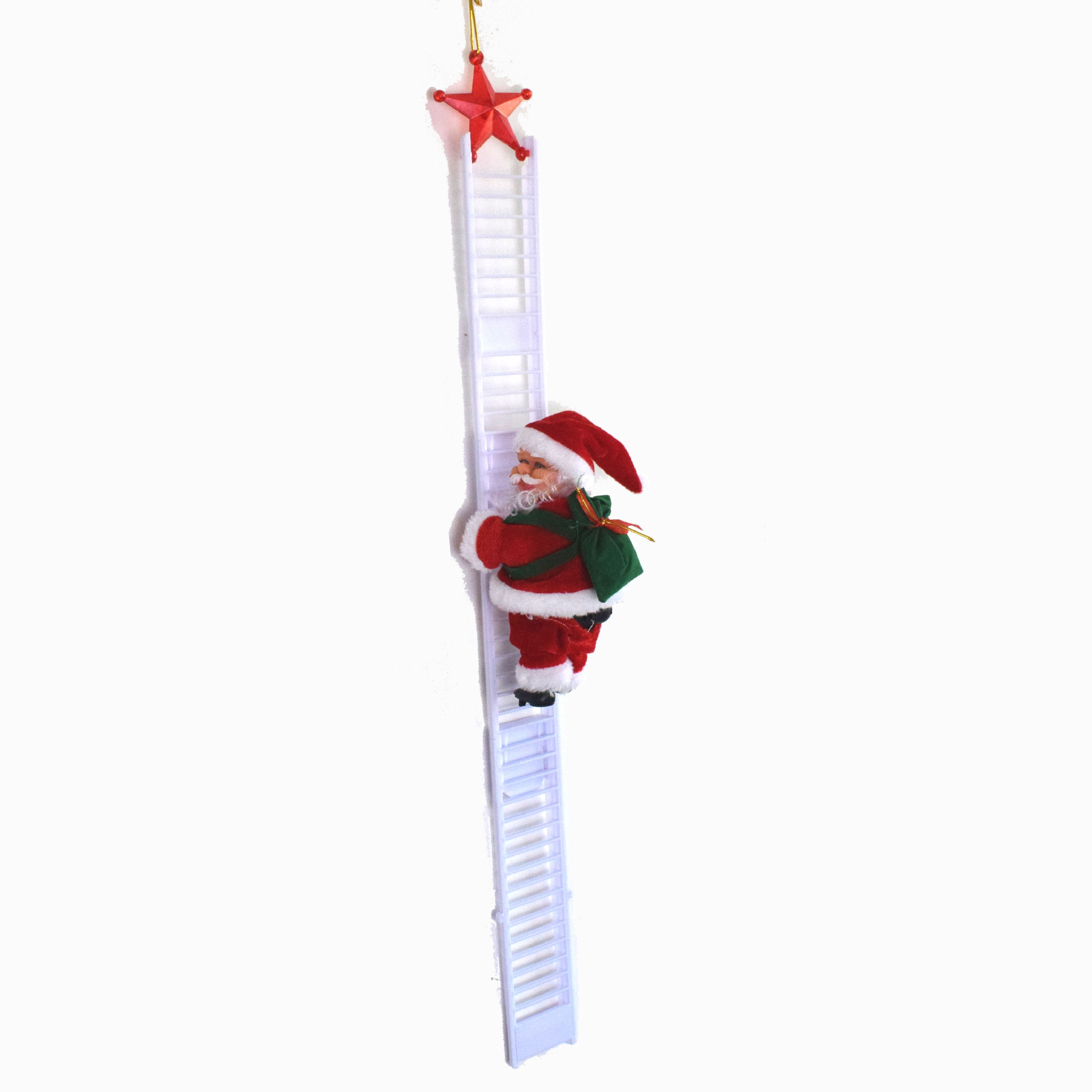 Lustige Elektrische Leiter Santa Claus Weihnachten Dekorationen Puppe Spielzeug Geschenkpicture14