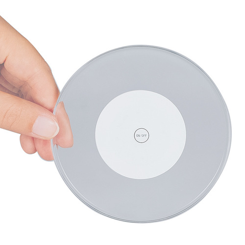 Acrylic Crystal Ultra-Thin LED-illuminated Coaster | Cocktail Coaster | Bar & Mixology Glow-in-the-Dark Colorful Coaster