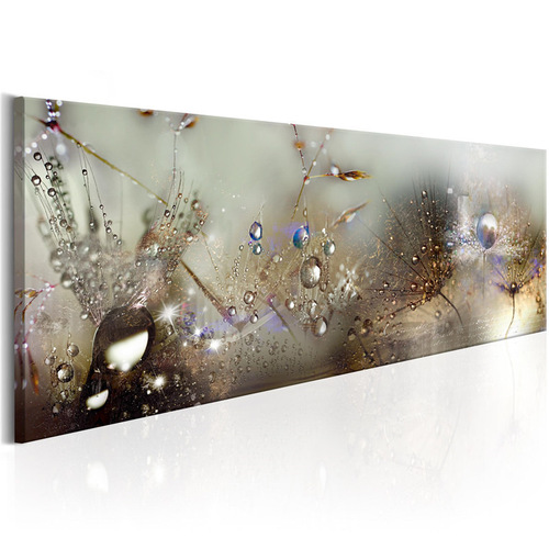 High-definition modern home single bedside dewdrop dandelion abstract canvas mural decorative spray painting cross-border supply