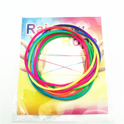 SOMA现货 彩虹绳玩具七彩手指绳翻绳玩具 Rainbow rope toys|ms