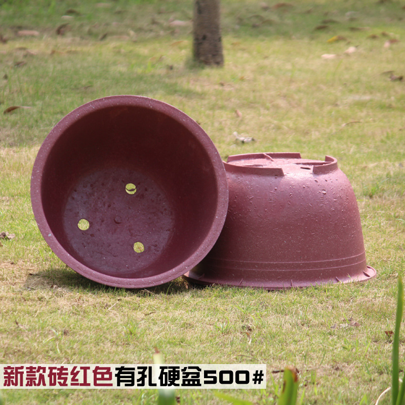 factory wholesale Large thickening Tree Longgang circular Plastic plant Flower pot