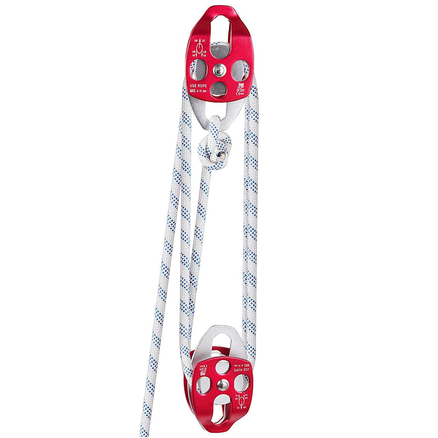 滑轮组合 双滑轮动力组合 攀岩硬件套件 省力上升组合滑轮上升器