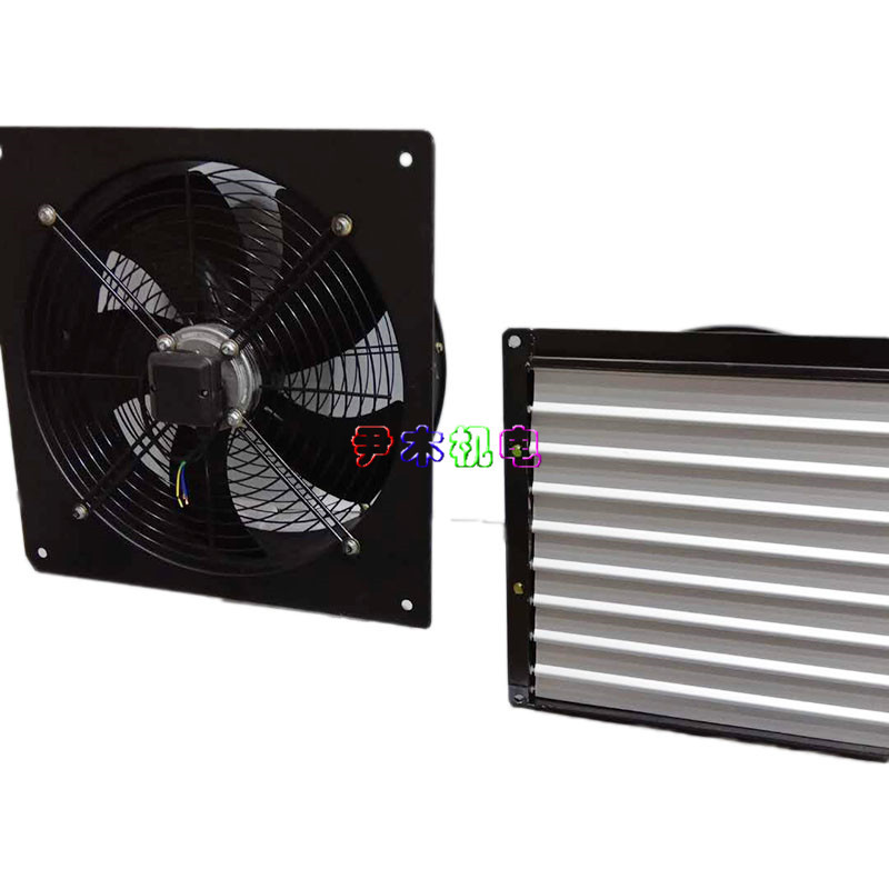 YWF2E(D)-300外转子轴流风机方形百叶高筒式风机防油防潮220/380V