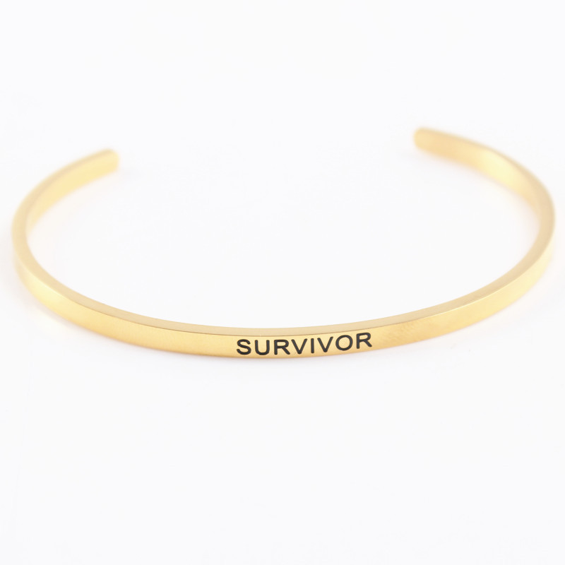 Letter Pattern Casual Simple Style Letter 304 Stainless Steel Stainless Steel Bracelets In Bulk