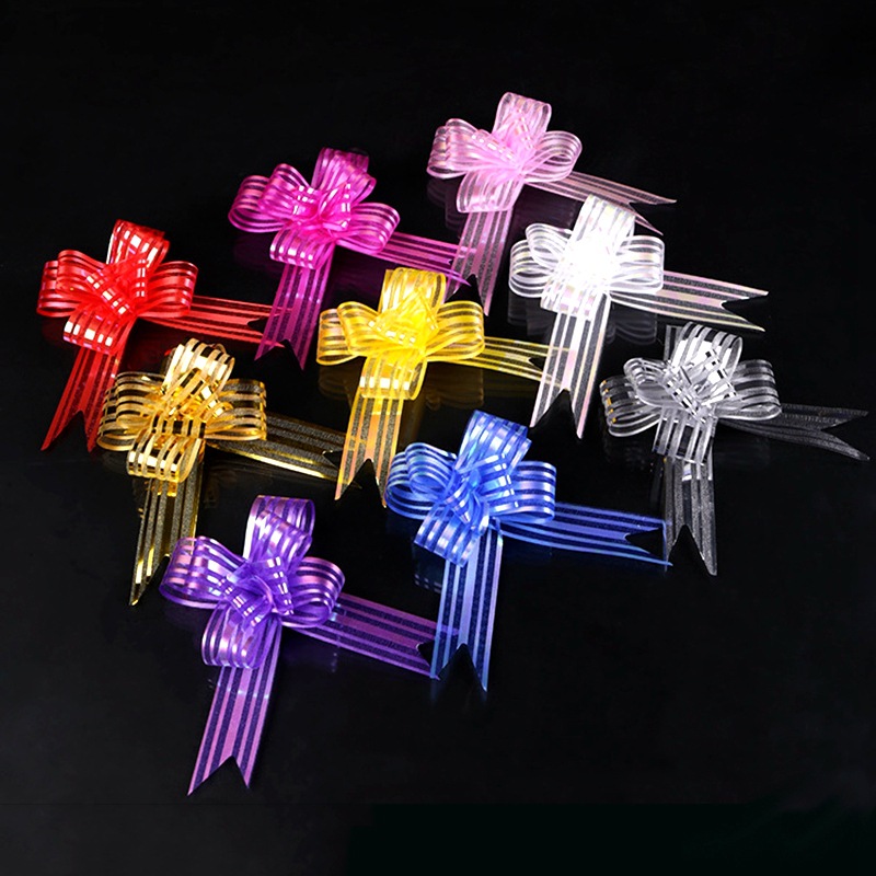 Venta al por mayor 3cm medio nieve hilo Garland boda flor regalo embalaje mariposa Festival cinta mano guirnalda