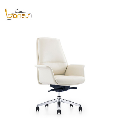 The boss chair High back Office chair leather chair genuine leather Taipan chair Computer chair household Simplicity modern Conference chair