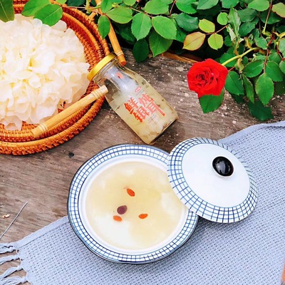 王小珥鲜炖银耳羹198g*6瓶 无添加新鲜红枣枸杞银耳即食 网红银耳|ms