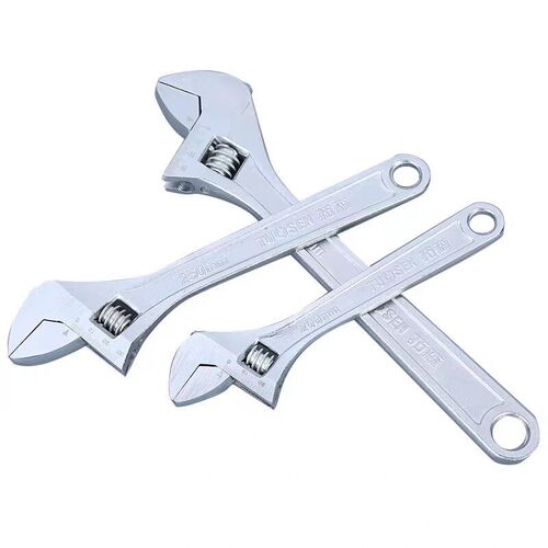 Manufacturer wholesale adjustable wrench 8-inch multi-purpose adjustable manual flexible forging adjustable wrench hardware tool