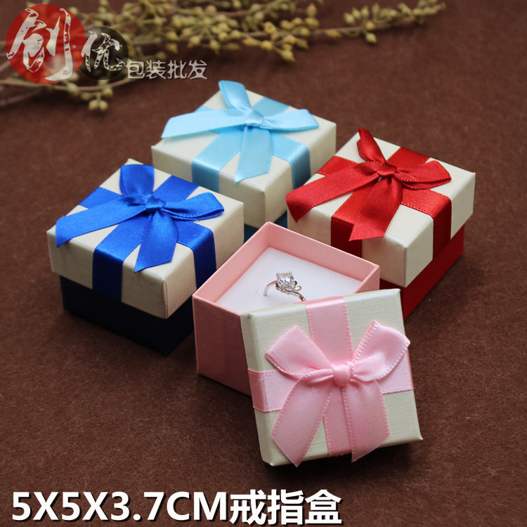 饰品盒子 项链戒指盒 丝带蝴蝶结吊坠盒包装盒