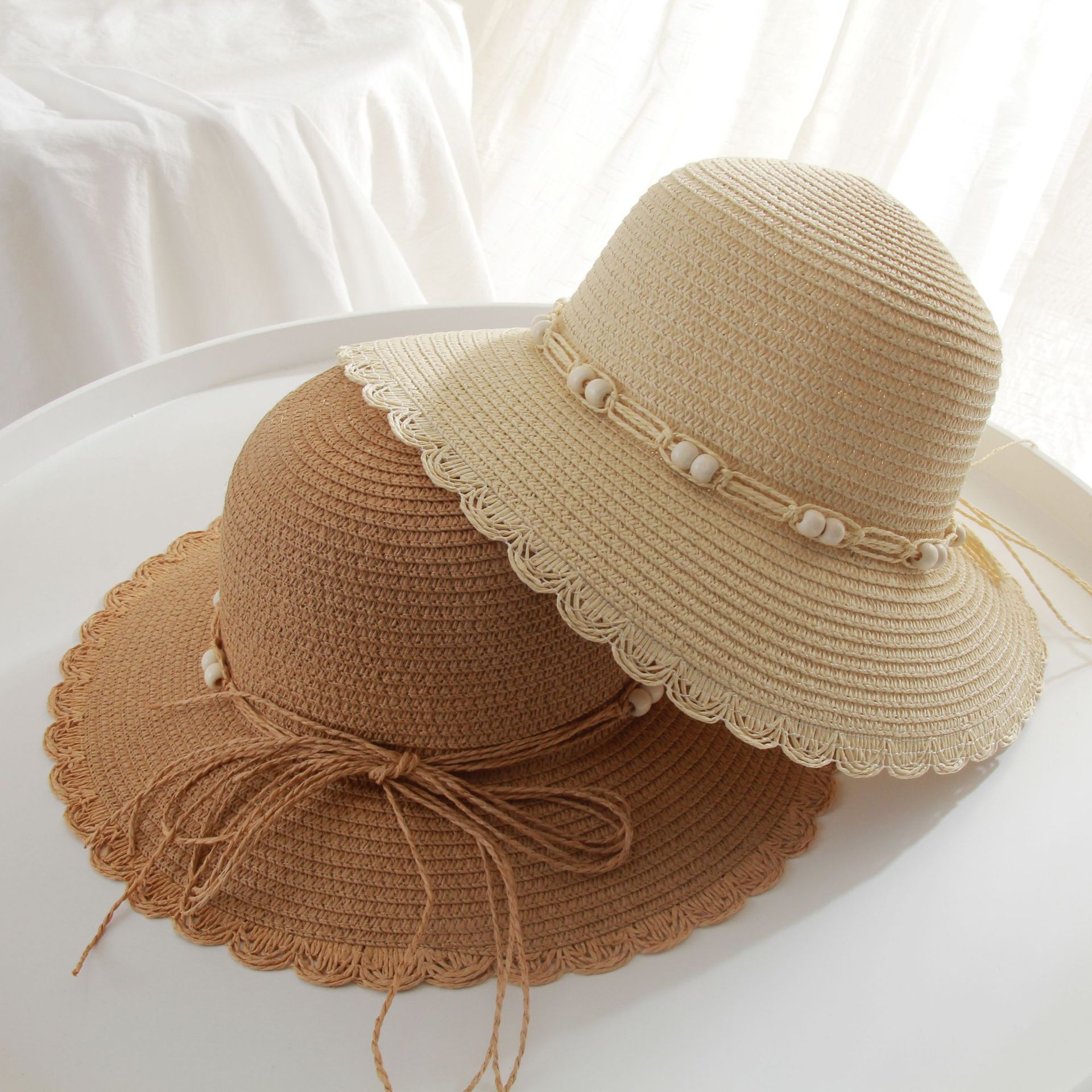 帽子女夏天出游大帽檐遮阳帽防晒可折叠太阳帽夏季大沿沙滩帽新款-阿里巴巴