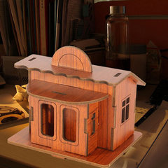 森呼吸廠家批發木製工藝擺件創意禮品精緻DIY益智玩具1片裝