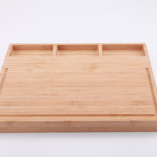 工厂批发优质低价竹菜板 正反面两用切菜板 带有储物隔间的竹砧板