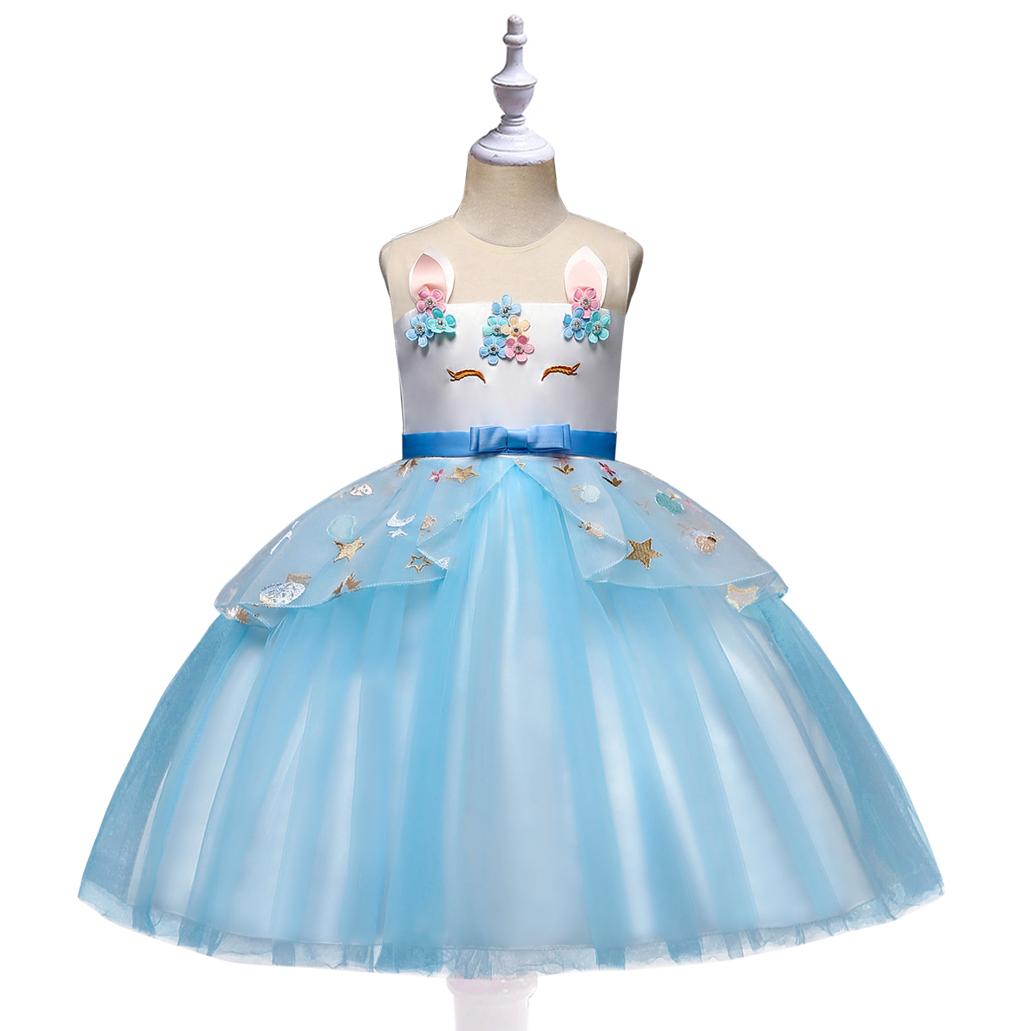 (Cross-border trading), children's summer evening dress, wedding dress, princess style, children's clothing 3