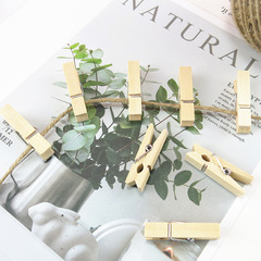 Original wood color clip 3.5 creative wood clip decorative wooden clip DIY handmade photo clip natural color wood clip