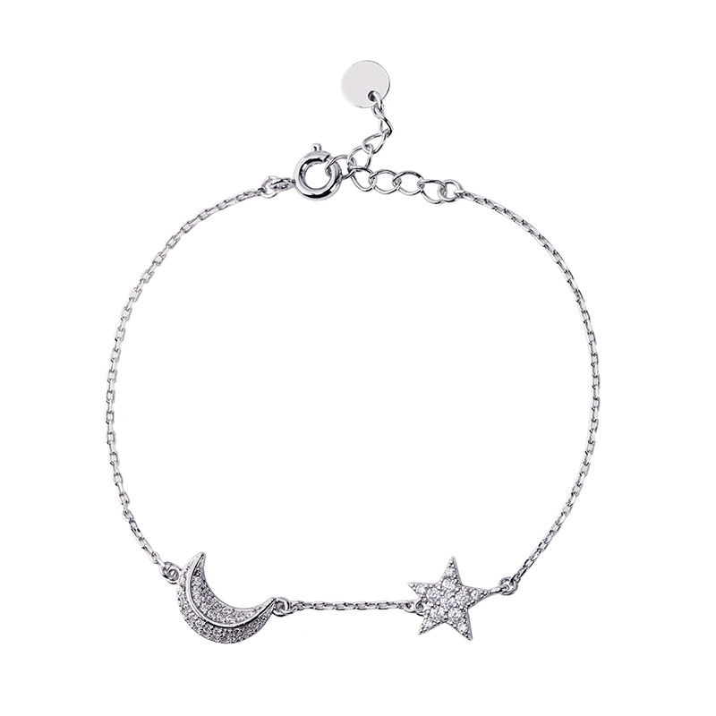 Star Moon Diamond Bracelet Female Personality Fashion Niche Design Jewelry display picture 2
