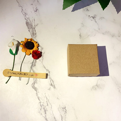 厂家直销爆款复古牛皮纸饰品盒创意贴花天地盖首饰可定制烫印logo