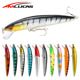 5 Colors Shallow Diving Minnow Lures Sinking Hard Plastic Baits Fresh Water Bass Swimbait Tackle Gear