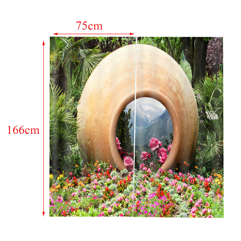 个性创意窗帘厨房短帘防水窗帘布 提供电商上架图片来图一件起订