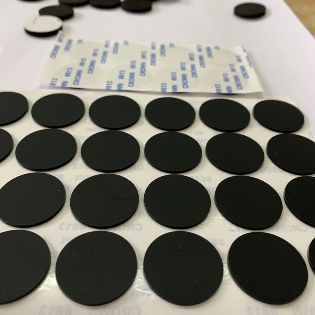 黑色白色硅胶垫透明硅胶脚垫密封垫片垫圈自粘防滑垫防滑减震降噪