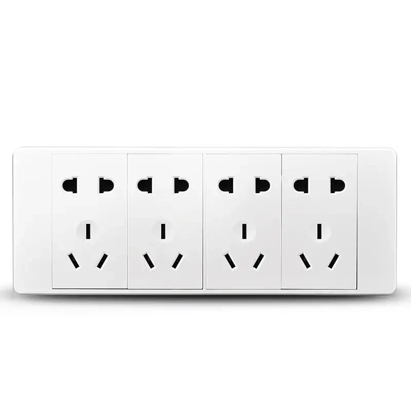 86 встроенный один открытый один контролируемый пять -отверстий USB панель переключателя темная установка 5 -отверстий белый домашний настенный выключатель оптом