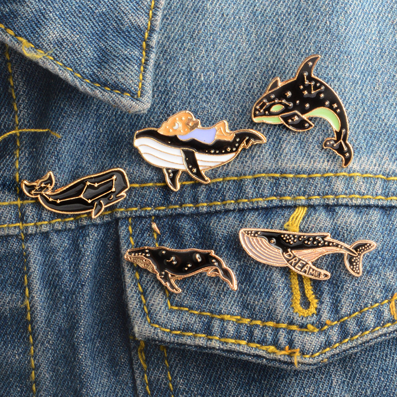 Brooches Classification Novelty Pin Animal Fish Alloy Plating Unisex Brooches
