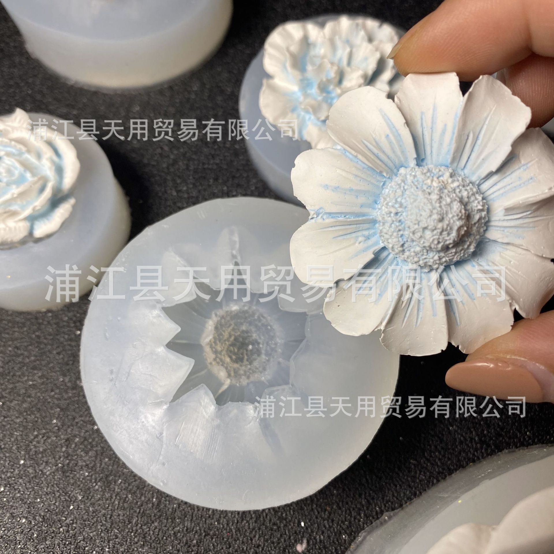 DIY滴胶花朵玫瑰花太阳花雏菊滴胶装饰硅胶模具石膏水晶滴胶材料-阿里巴巴