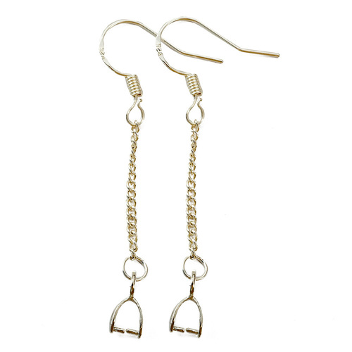 Korean Pearl Jade Pendant 925 Earrings Accessories with Earring Hook Ear Clasp Genuine Gold DIY Earring Accessories