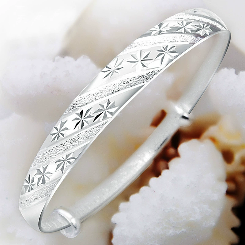 Серебряное стильное серебряное браслет, украшение, аксессуар, корейский стиль