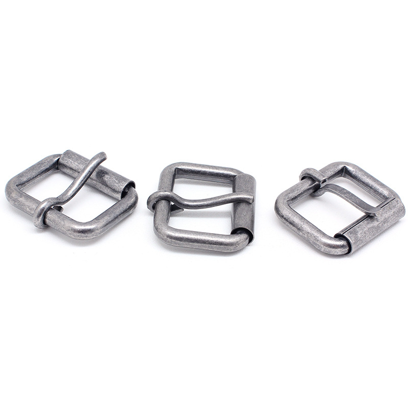 针扣头 高品质箱包五金配件 铁长方形针扣 滚筒针扣批发