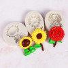 Fondant with sunflower extract, acrylic silicone mold, tools set, epoxy resin