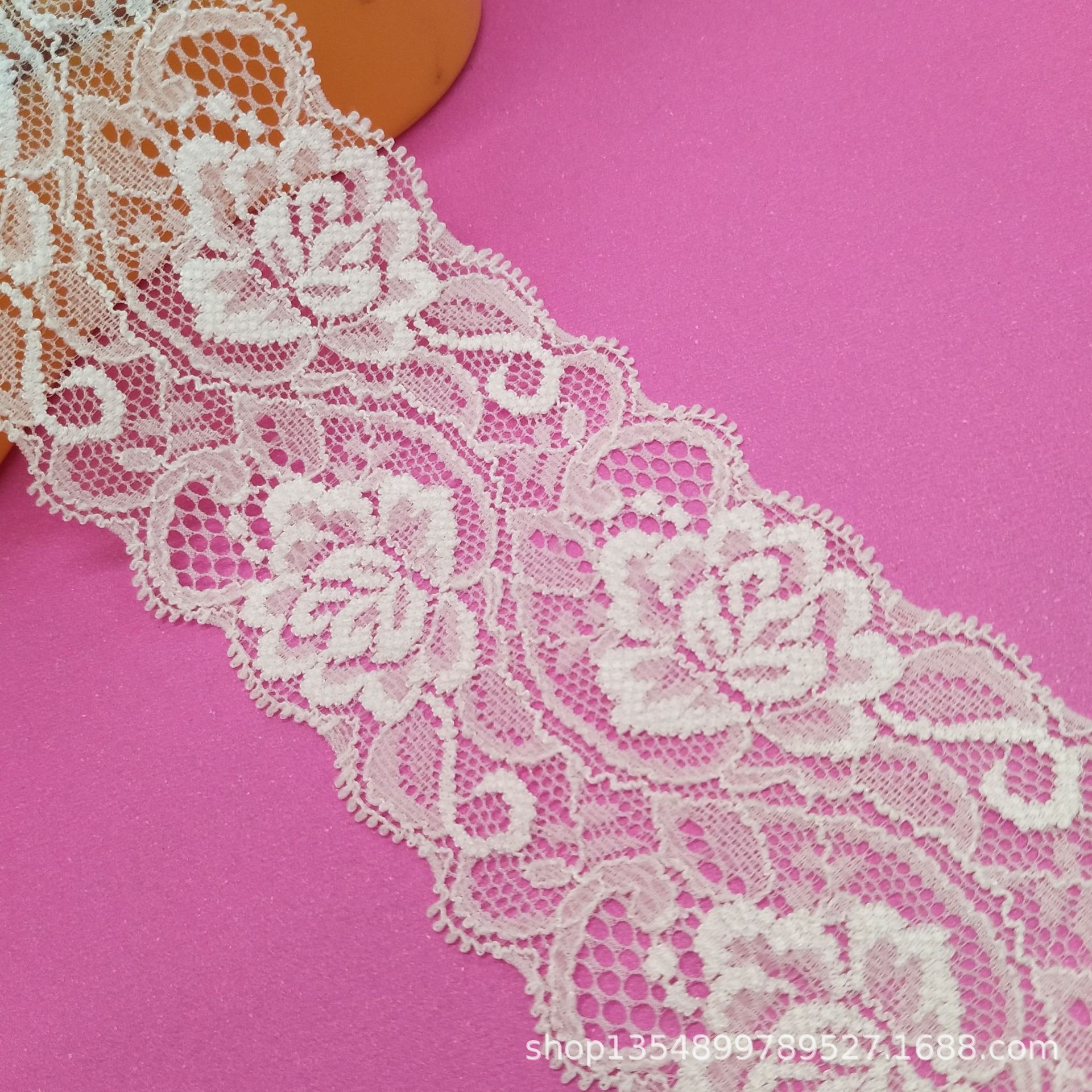 厂家现货批发6cm电脑版弹力蕾丝花边欢迎咨询量大优惠