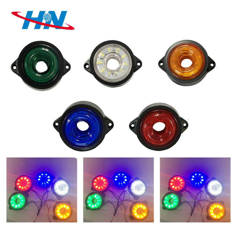 Fábrica en stock Ventas de Fábrica LED ancho de camión ligero camión luz trasera camión luz lateral camión luz redonda