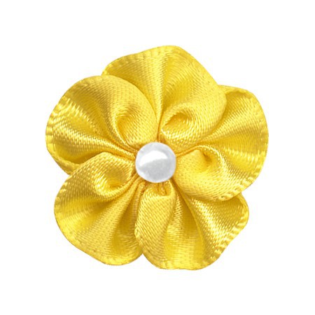 Yao Ming tejido hecho a mano cinta 2,2 cm arco pequeña flor regalo embalaje ropa interior accesorios cinta flor