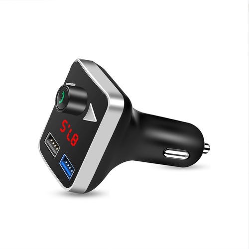 New Stereo Car FM Transmitter, Car Bluetooth Hands-Free, Car MP3 with Dual USB Charger