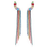 Fashionable earrings, suitable for import, European style, simple and elegant design, wish