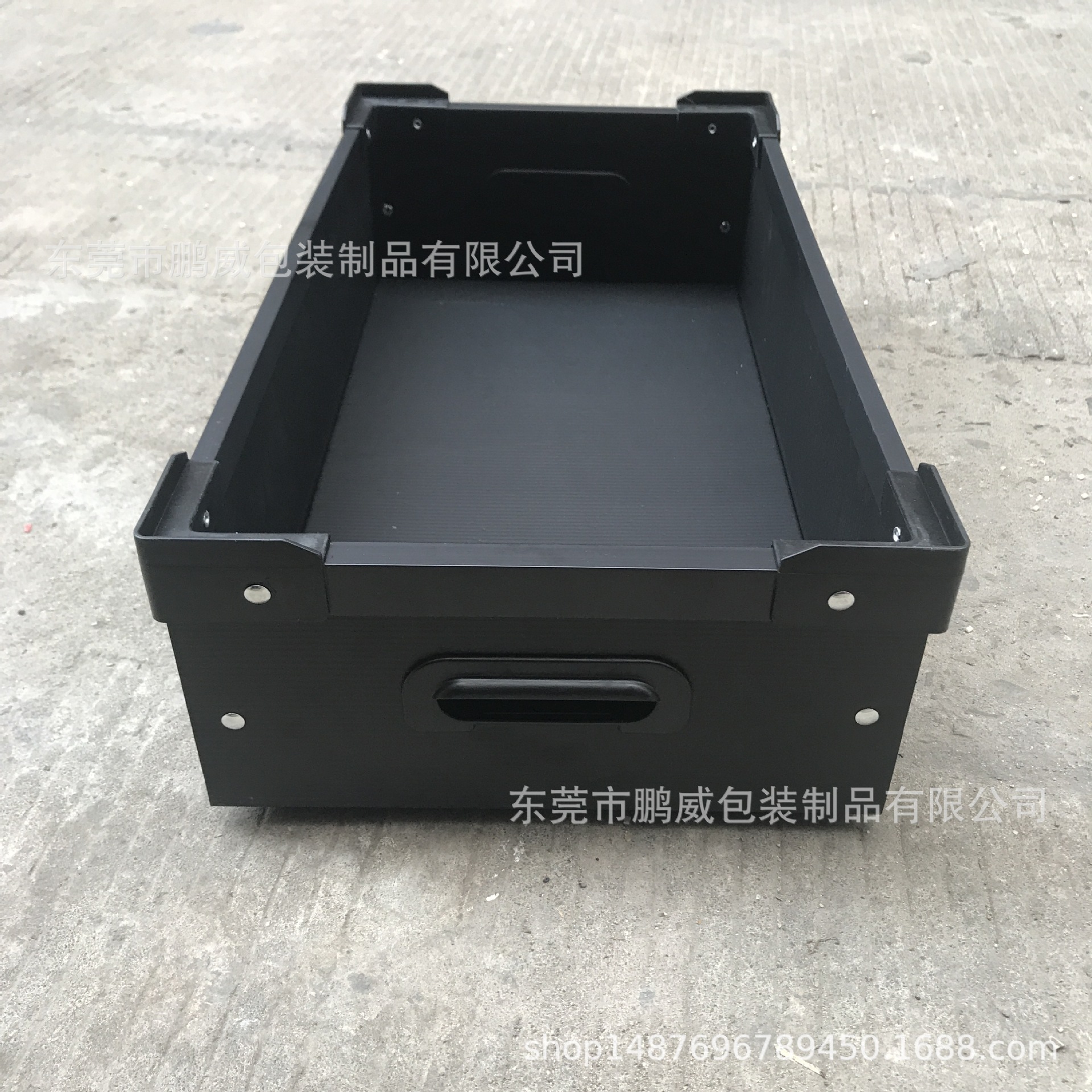 东莞 广州深圳香港玩具厂车间周转板 4mm加硬灰色中空板折叠箱