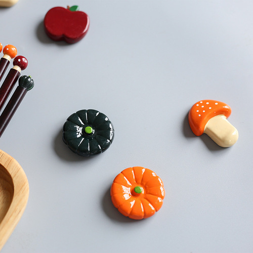 西田木雨 日式蔬果筷子架创意蔬菜水果筷架筷托可爱家用餐具