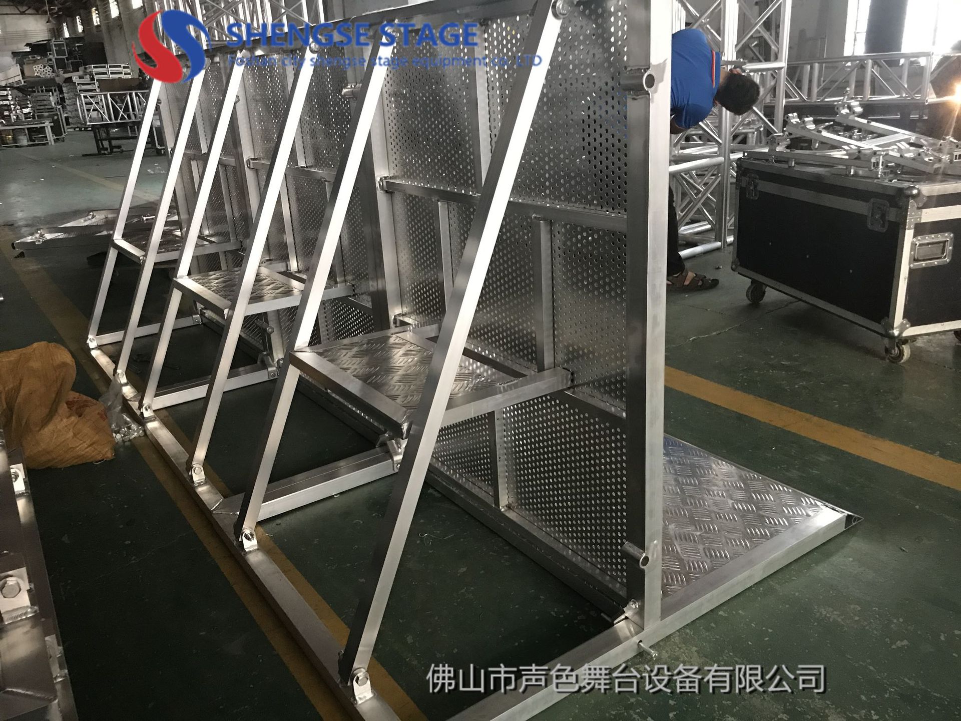 佛山厂家供应安全保护铝合金防护栏演出活动防爆栏舞台围栏围挡-阿里巴巴